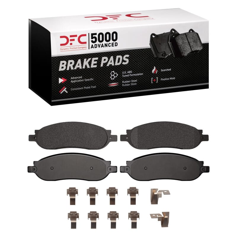 DFC — DFC 05-07 Ford F-350 Super Duty 4WD Rear 5000 Advanced Semi Metallic Brake Pads and Hardware Kit
DFC Brake Pad Set