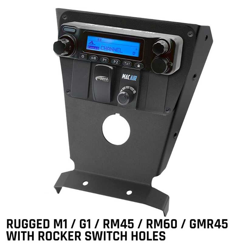 Rugged Radios — Rugged Radios Can-Am X3 Multi Mount Kit - Rugged UTV M1/G1/RM45/RM60/GMR45 w/Switch Holes