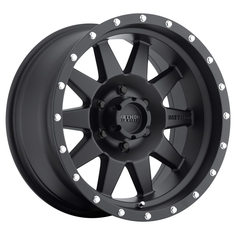 Method Wheels — Method MR301 The Standard 17x8.5 0mm Offset 6x5.5 108mm CB Matte Black Wheel
