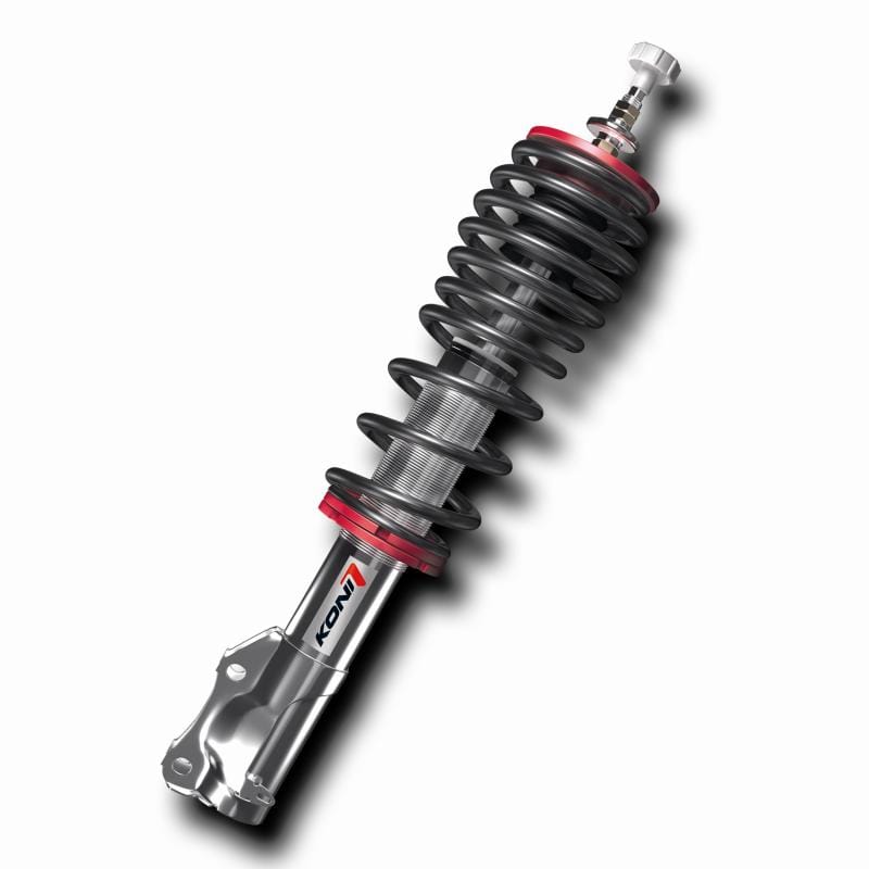 KONI — 1150 KONI Coil-over Kit- 4 adjustable chrome dampers, 4 height lowering springs
