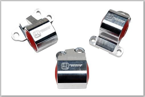 Innovative Mounts — Innovative 92-95 Civic B/D Series Silver Aluminum Mounts 75A Bushings (2 Bolt)