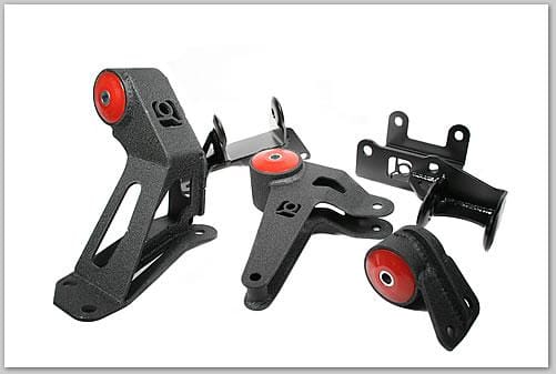 Innovative Mounts — Innovative 94-01 Integra K-Series Black Steel Mounts 75A Bushings (Not K24 Trans)