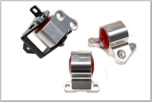 Innovative Mounts — Innovative 96-00 Civic B/D Series Silver Aluminum Mounts 75A Bushings (2 Bolt)