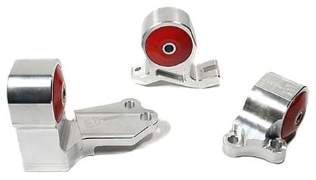 Innovative Mounts — Innovative 88-91 Civic B-Series Silver Aluminum Mounts 75A Bushings (Cable to Hydro Conversion)