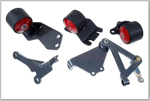 Innovative Mounts — Innovative 88-91 Civic B-Series Black Steel Mounts 60A Bushings (Cable to Hydro Conversion)