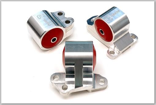 Innovative Mounts — Innovative 92-95 Civic B/D Series Black Aluminum Mounts 60A Bushings (3 Bolt)