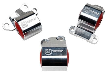 Innovative Mounts — Innovative 92-95 Civic B/D Series Black Aluminum Mounts 75A Bushings (2 Bolt)